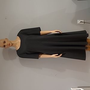 Lafayette 148 New York Grey fit and flare dress size 16